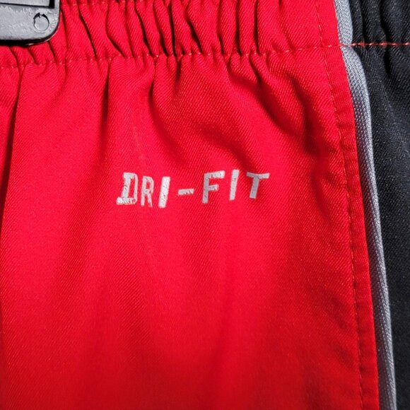 Nike Shorts Mens 3XL Red‎ Black Gray Dri-Fit Athletic Basketball 465093-612 - Picture 4 of 14